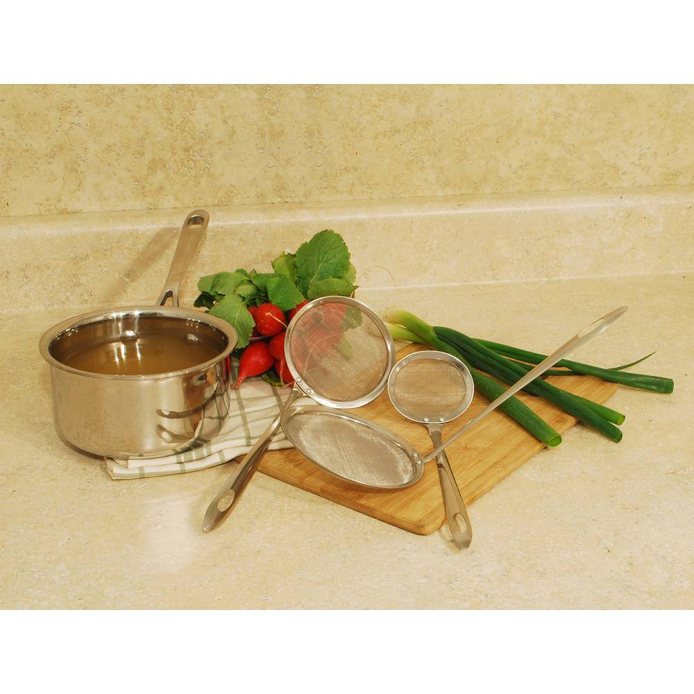 3-Piece Stainless Steel Skimmer Set - Hercitys
