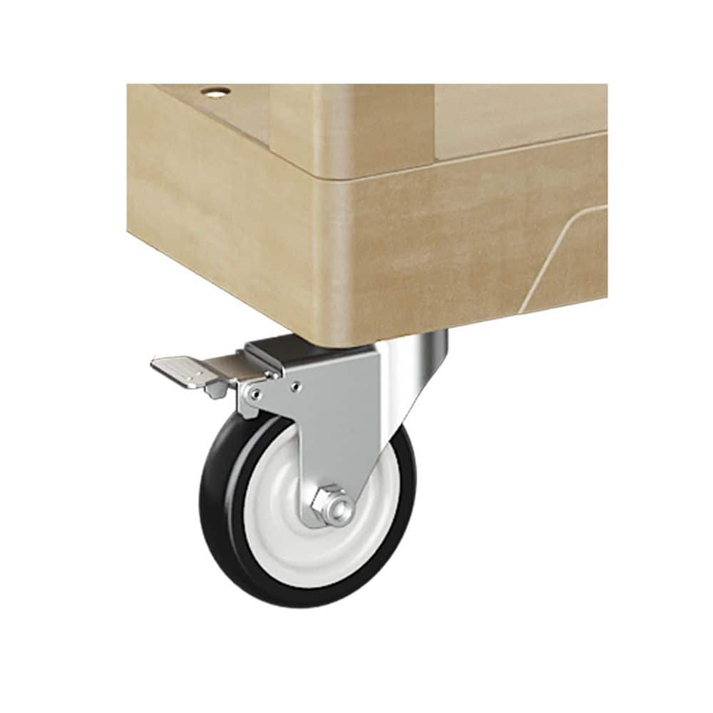 2-Tier Rolling Tool Cart with Wheels, Industrial Commercial/ Service Tool Cart, PP - Hercitys