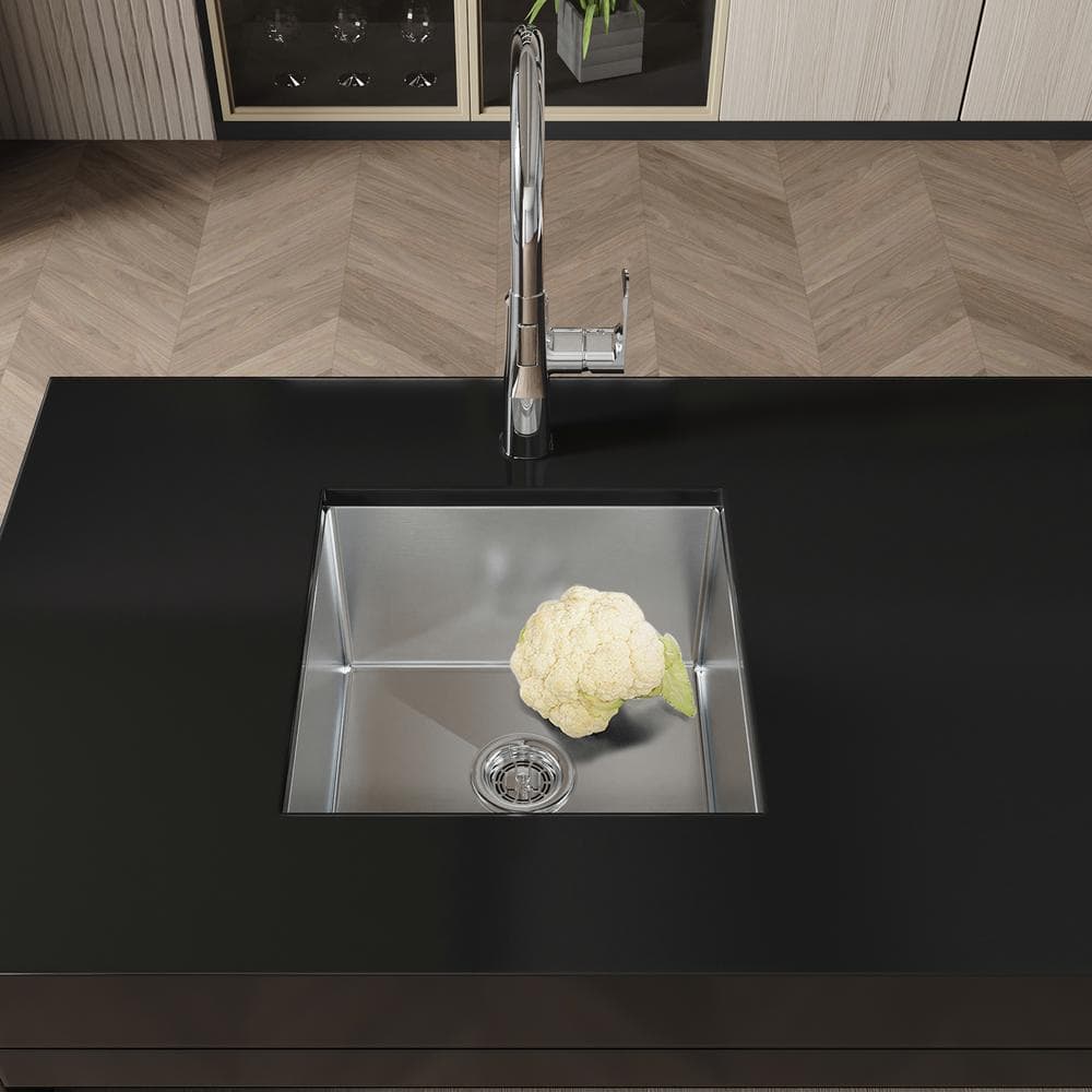 18 in. Multifunctional Undermount Single Bowl Nano Gray Stainless Steel Kitchen Sink (Sink Only) - Hercitys