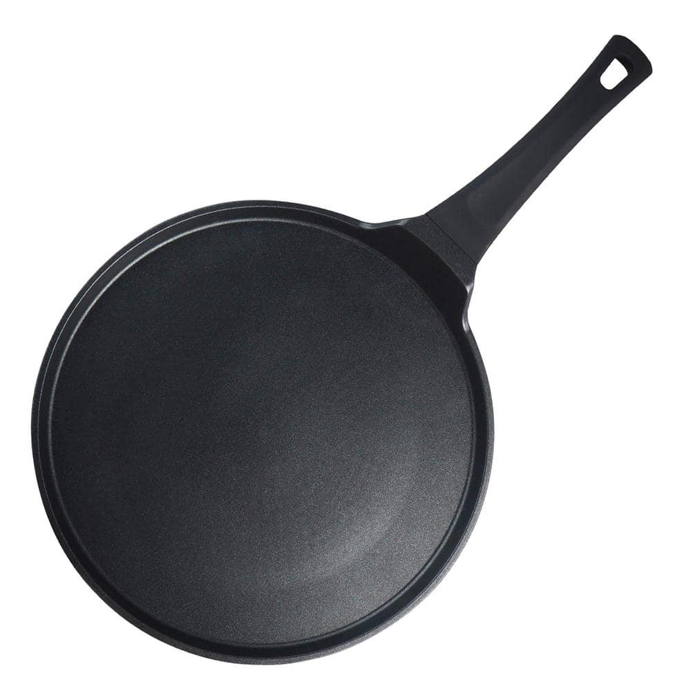 12.5 in. Aluminum Dual-Layer Nonstick Coating Quick Cleanup Crepe Pan Bakelite Handle Design Induction Compatible - Hercitys