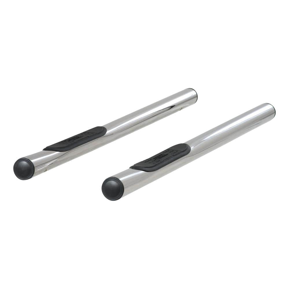 3-Inch Round Polished Stainless Steel Nerf Bars, No-Drill, Select Toyota Tacoma - Hercitys