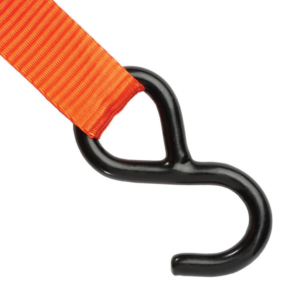 1 in. x 10 ft./900 lbs. Break Strength Ratchet Straps (4-Pack) - Hercitys