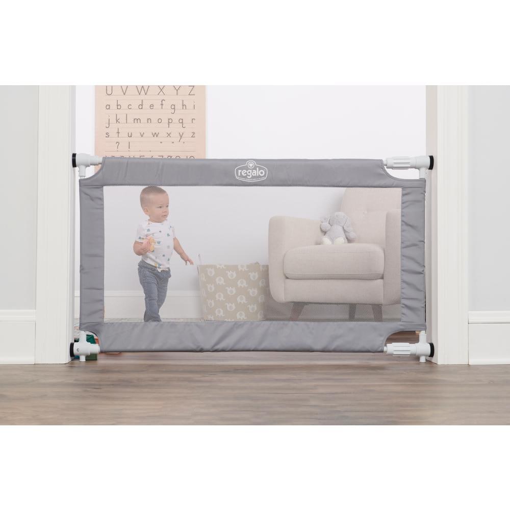 28 in. Tall Gray Expandable Mesh Gate - Hercitys