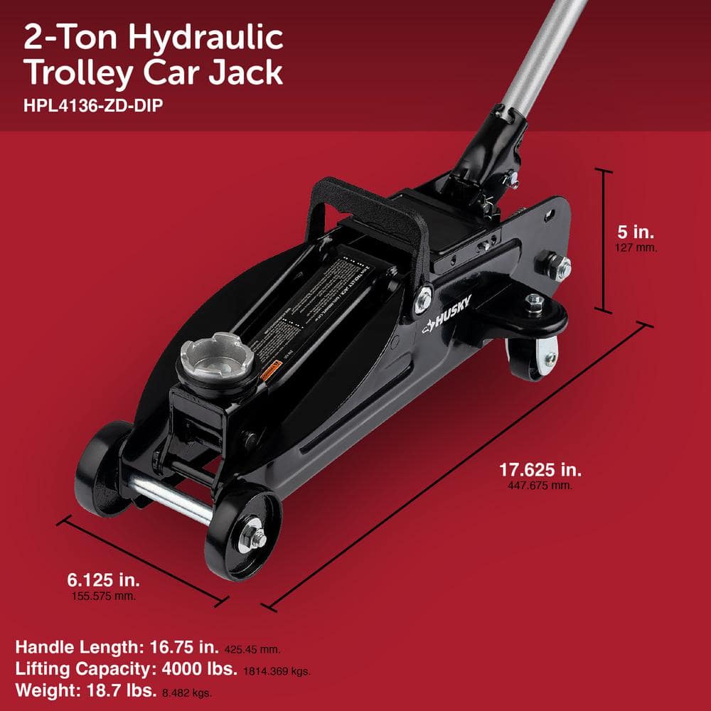 2-Ton Hydraulic Trolley Car Jack - Hercitys