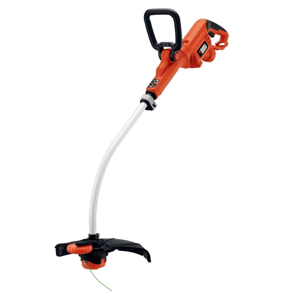 14 in. 7.5 AMP Corded Electric Curved Shaft 0.080 in. Single Line 2-in-1 String Trimmer & Lawn Edger with Automatic Feed - Hercitys
