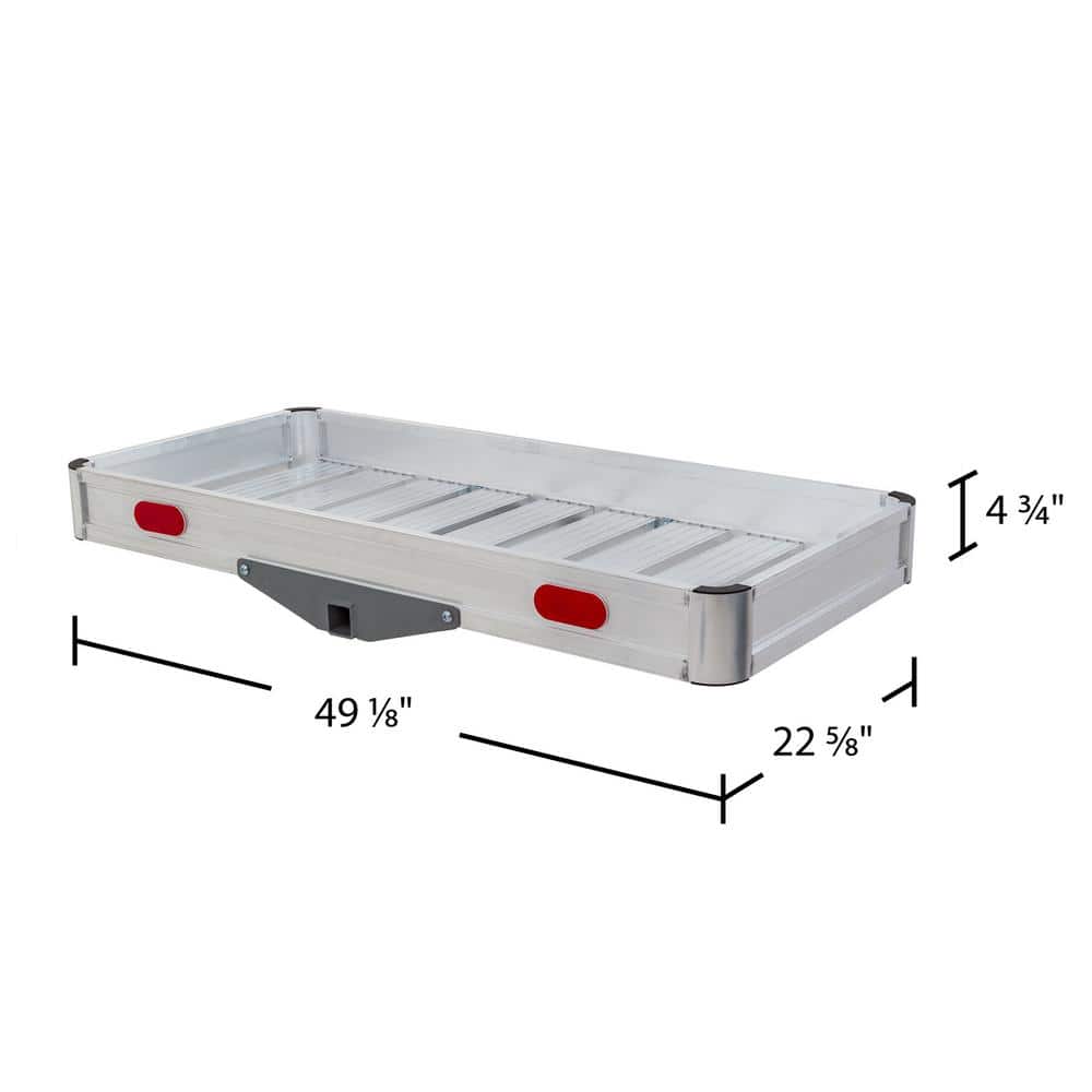 49 in. x 23 in. 550 lbs. Capacity Aluminum Tray Cargo Carrier - Hercitys