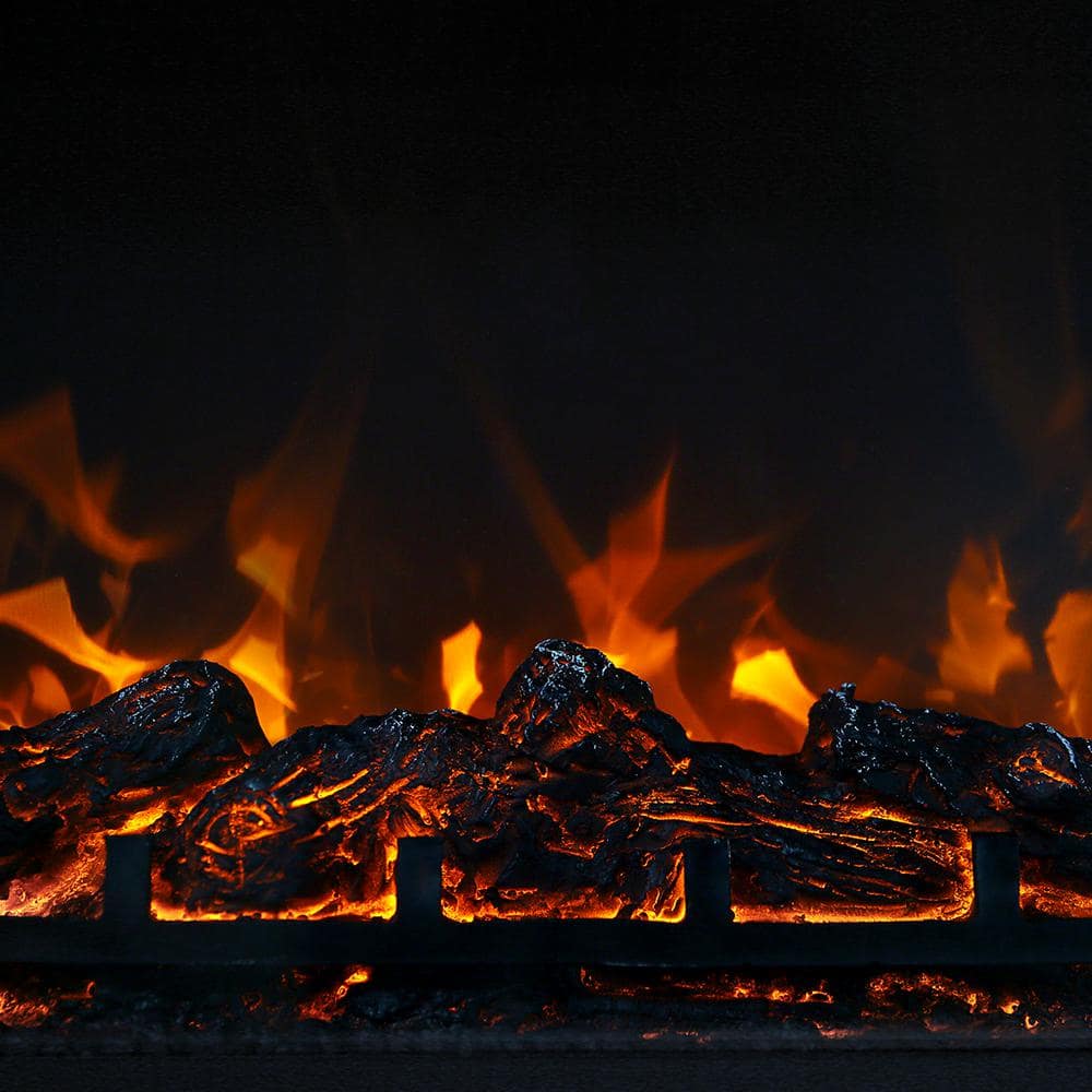 28.5 in. W 5,200 BTU Embedded Electric Fireplace Insert Heater with Remote Control in Black - Hercitys