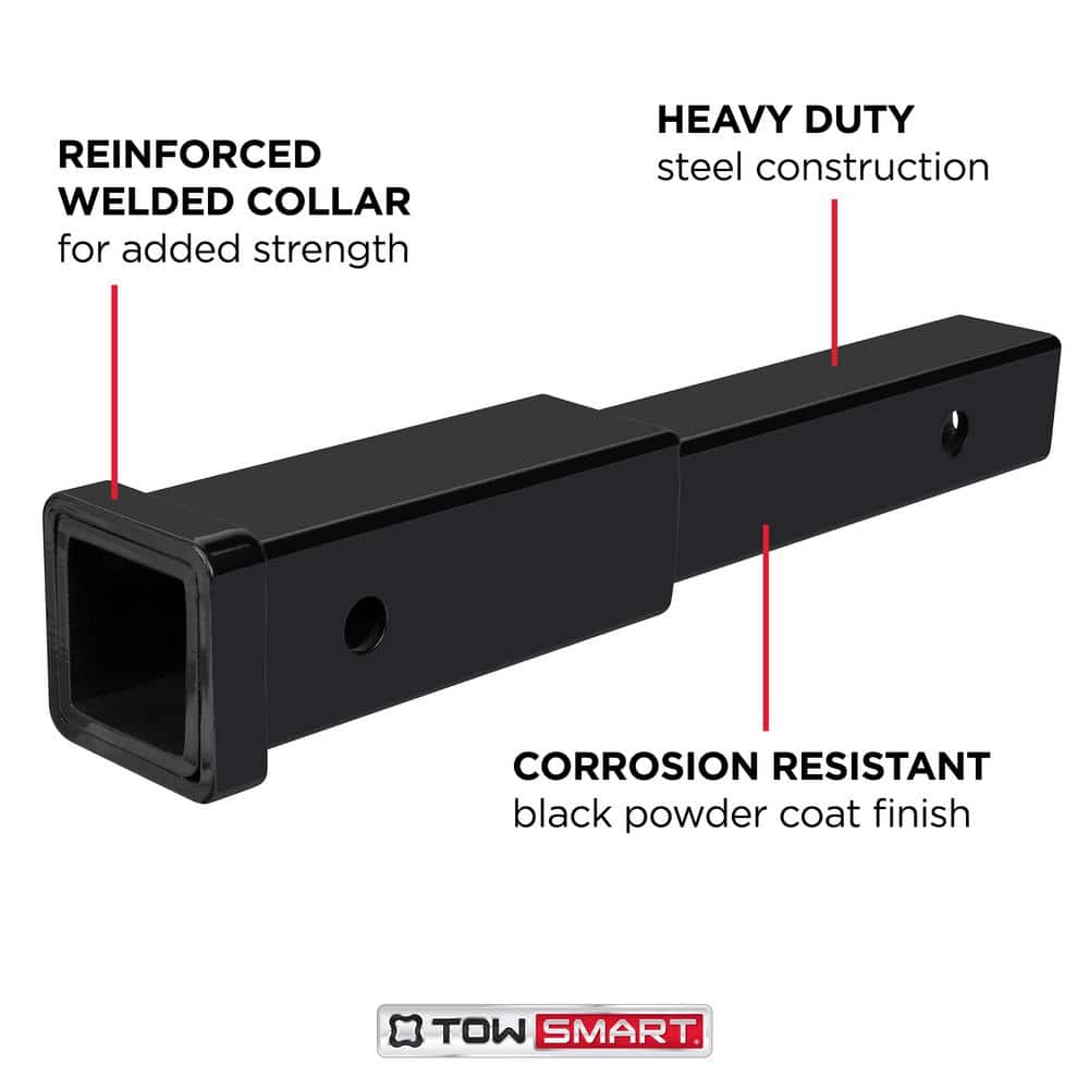2 in. x 12 in. Hitch Extension with Collar 333 lbs. - Hercitys