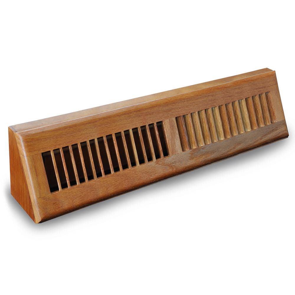 18 in. Wood Oak Baseboard Dark Finished Diffuser - Hercitys