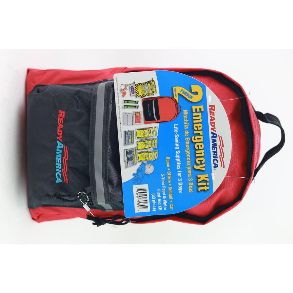 2-Person 3-Day Emergency Kit with Backpack - Hercitys