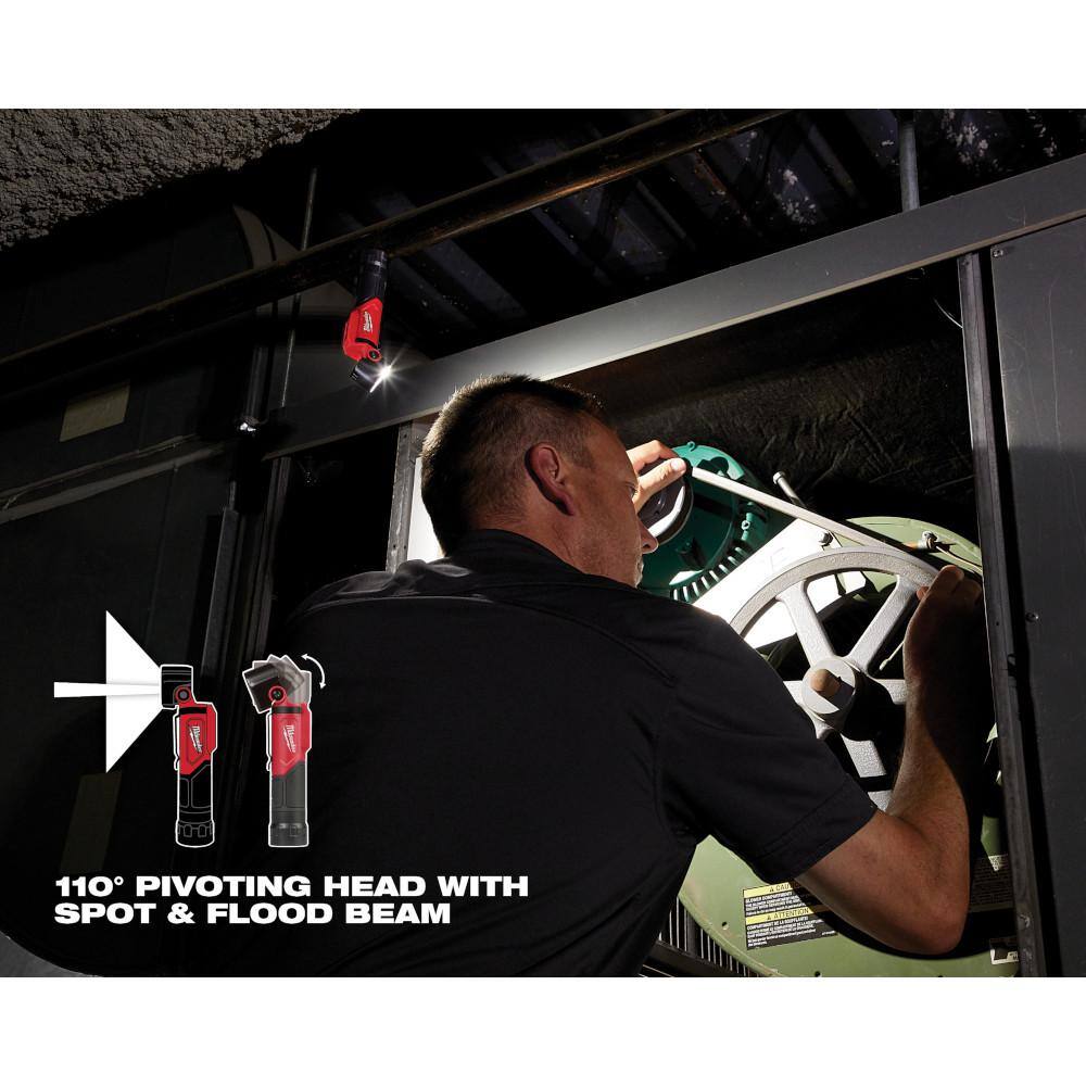 500 Lumens LED Pivoting REDLITHIUM USB Flashlight with GRIDIRON Black Adjustable Fit Trucker Hat - Hercitys