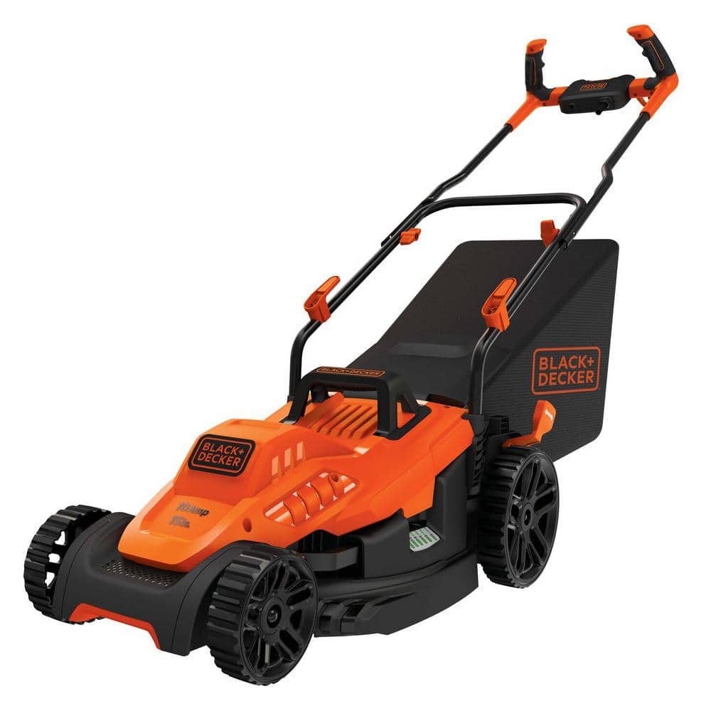 15 in. 10 AMP Corded Electric Walk Behind Push Lawn Mower - Hercitys