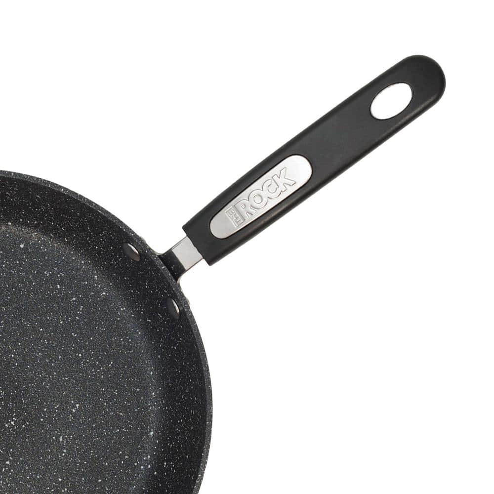 12 in. Aluminum Nonstick Deep Frying Pan in Black with Lid - Hercitys