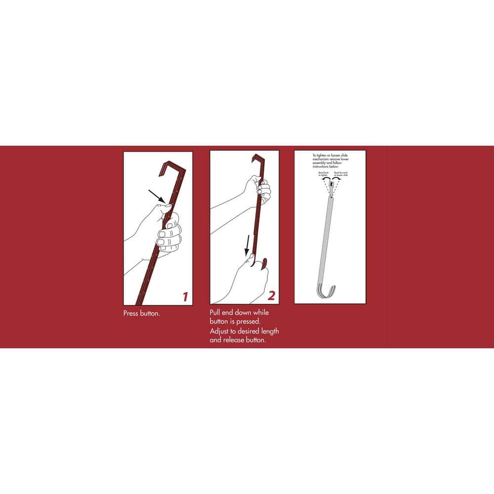 15.75 in. Brushed Nickel Metal Adjustable Wreath Hanger - Hercitys