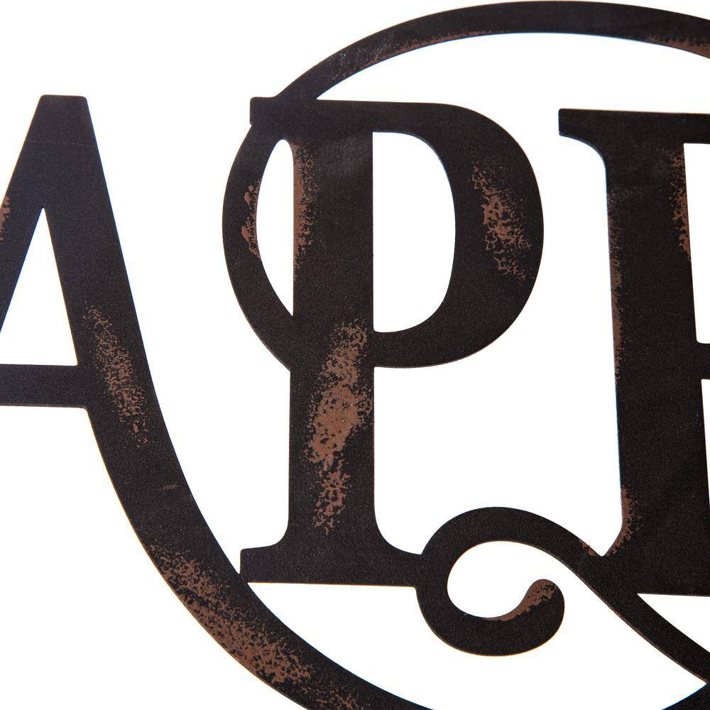 23.94 in. Metal Happy Halloween Wall Sign - Hercitys