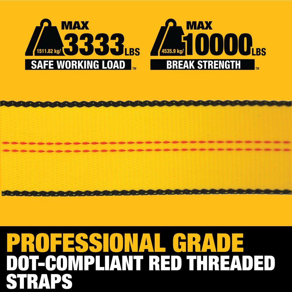 2 in. x 27 ft. Heavy-Duty Ratchet Tie-Down Strap 10,000 lbs. Break Strength - Hercitys