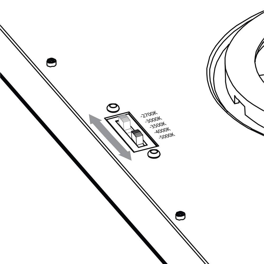 14 in. White Square Indoor/Outdoor Selectable LED Flush Mount - Hercitys