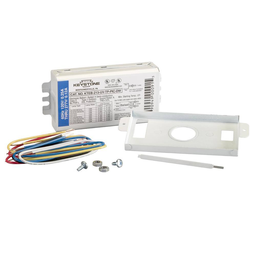 13-Watt 1 or 2-Lamp CFL Rapid Start Electronic Fluorescent Replacement Ballast - Hercitys