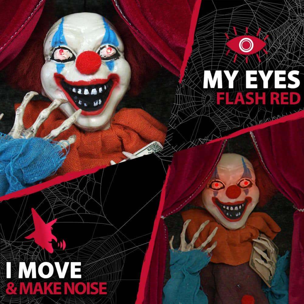 27 in. Touch Activated Animatronic Clown - Hercitys