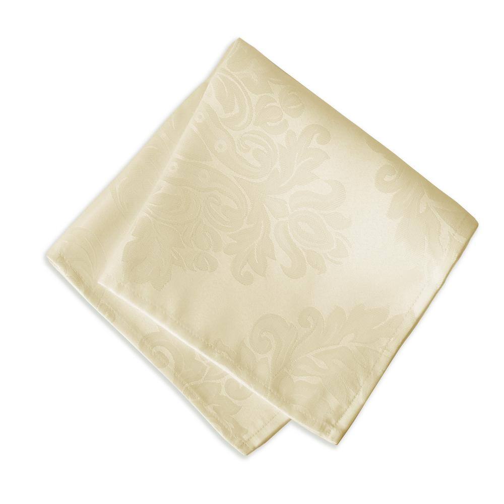 17 in. W x 17 in. L Barcelona Damask Antique Fabric Napkins (Set of 4) - Hercitys