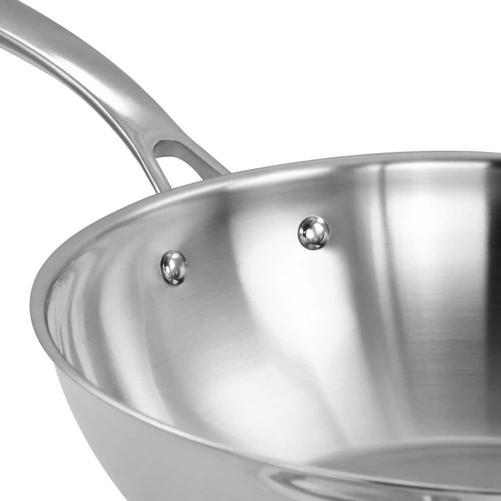 12 in. Stainless Steel Essential Pan with Lid - Hercitys