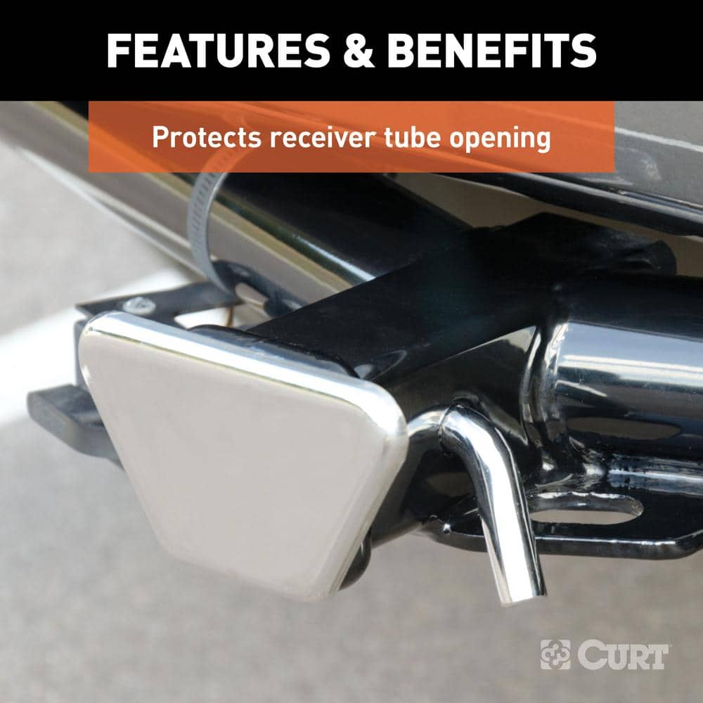 2″ Chrome Steel Hitch Tube Cover (Packaged) - Hercitys