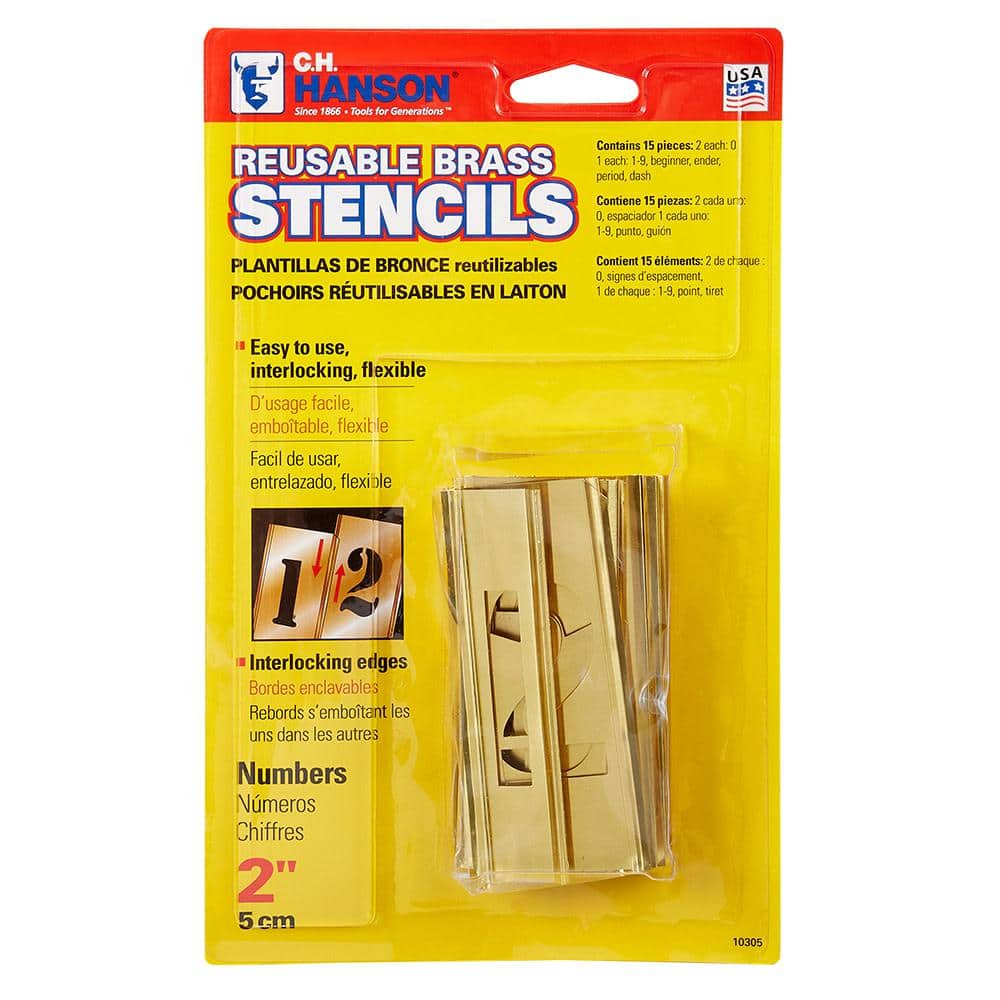 2 in. Stencil Number Set (15-Piece) - Hercitys