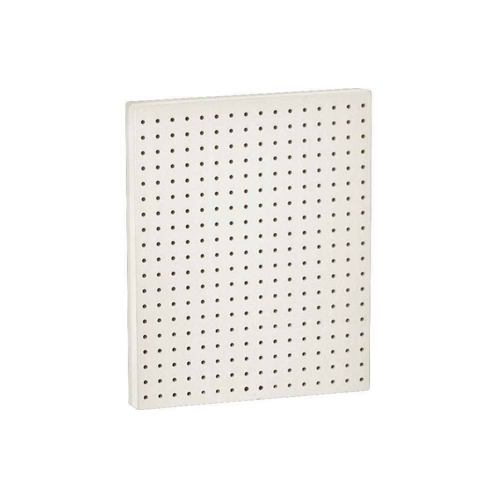 20.25 in H x 16 in W Pegboard White Styrene One Sided Panel (2-Pieces per Box) - Hercitys