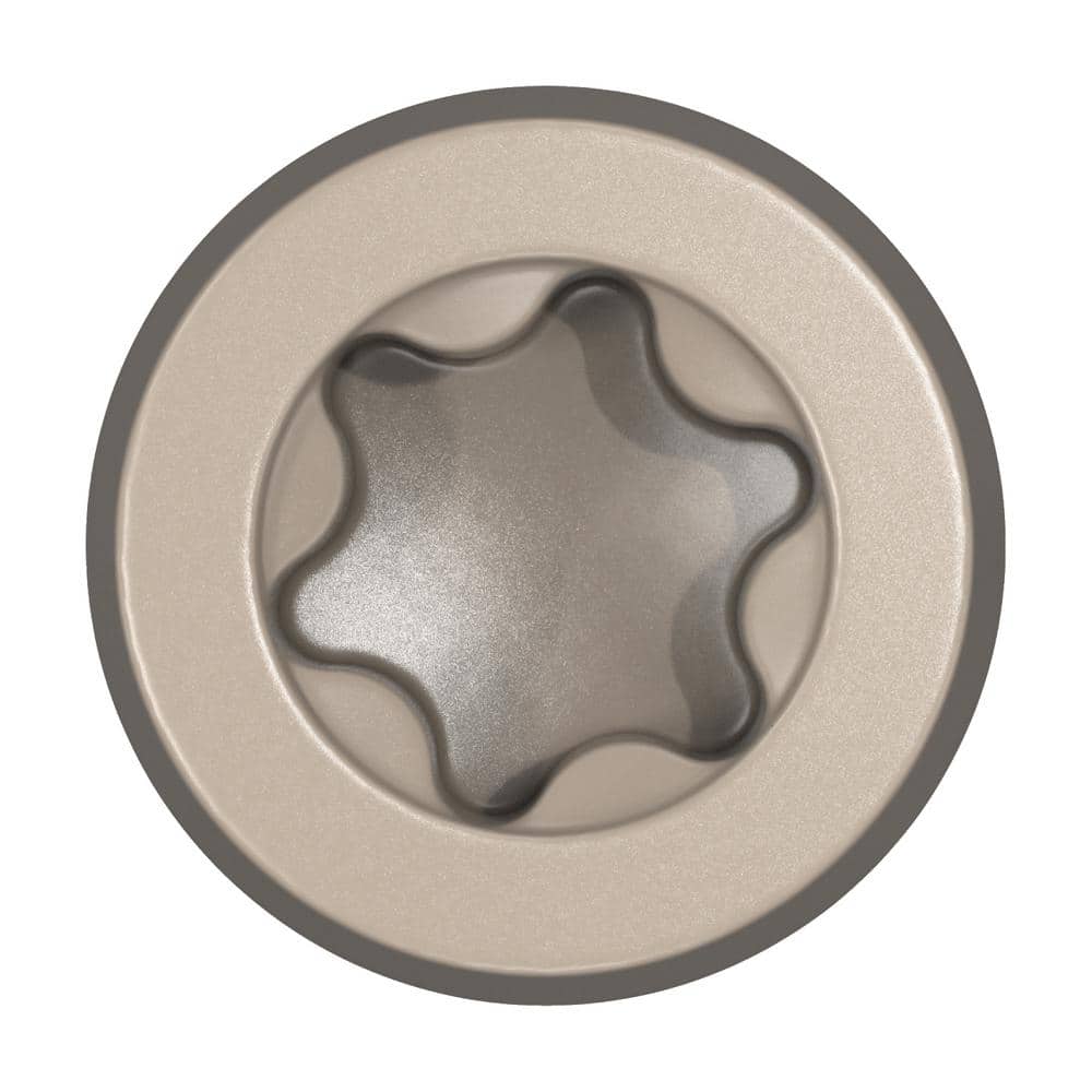 #10 2-1/2 in. Sand Star Drive Trim-Head Composite Deck Screw (100-Count) - Hercitys
