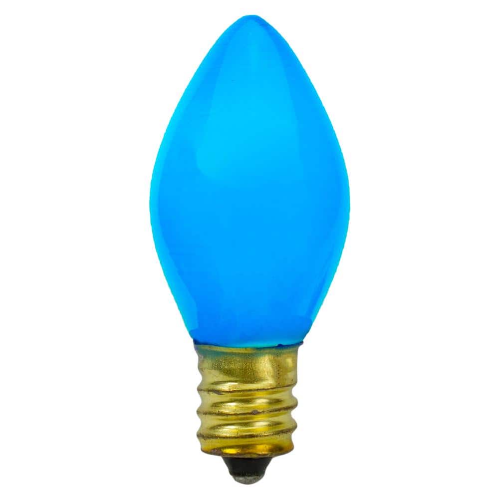 2 in. C7 Blue Opaque Christmas Replacement Bulbs (Pack of 4) - Hercitys