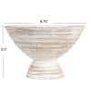 35 fl. oz. 9.75 in. White Mango Wood Serving Bowls (Set of 1) - Hercitys