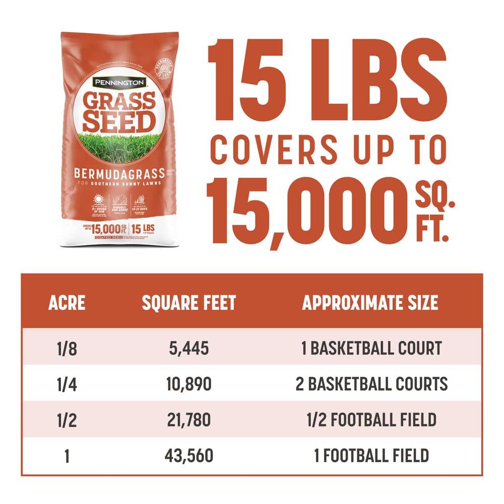 15 lbs. Bermudagrass Grass Seed - Hercitys