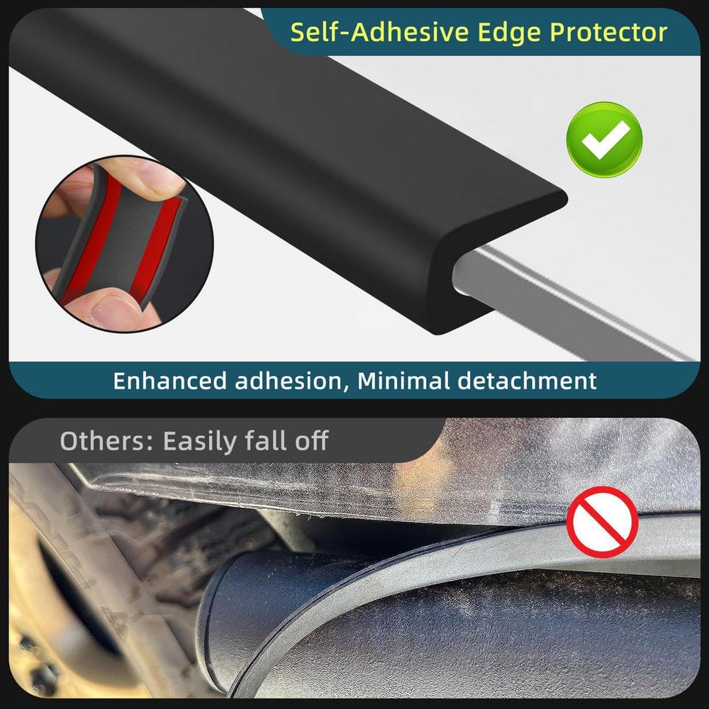 20 in. x 0.5 in. x 1 in. Easy to Install, Flexible, Durable Black Vinyl Edging 1-Pack - Hercitys