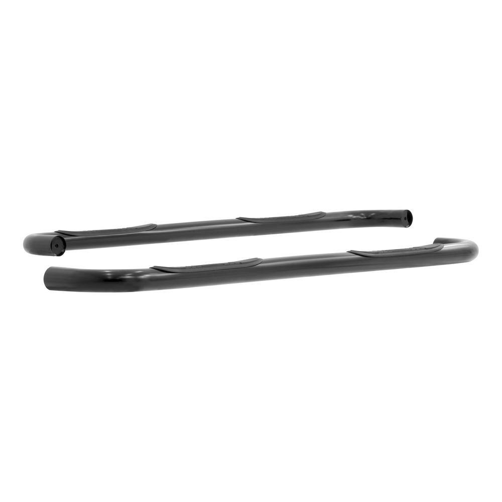 3-Inch Round Black Steel Nerf Bars, No-Drill, Select Dodge, Ram Dakota - Hercitys