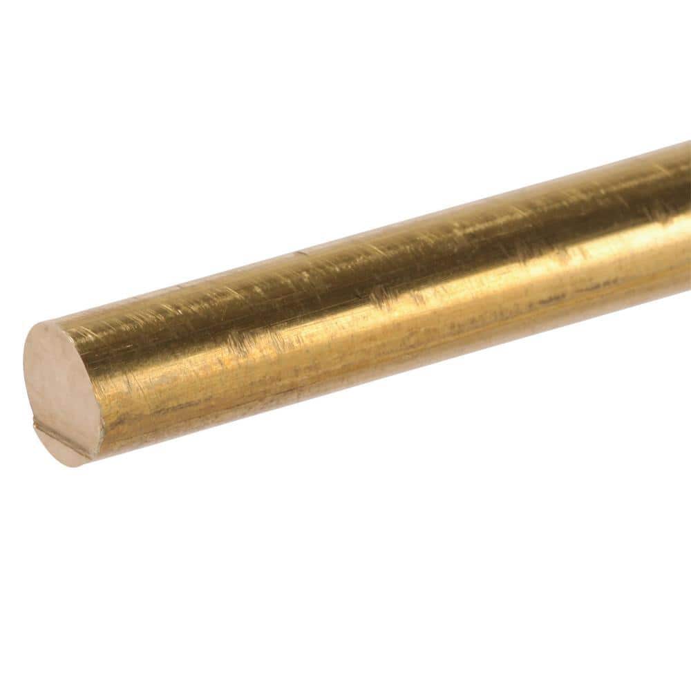 1/4 in. x 3 ft. Brass Solid Round Rod - Hercitys