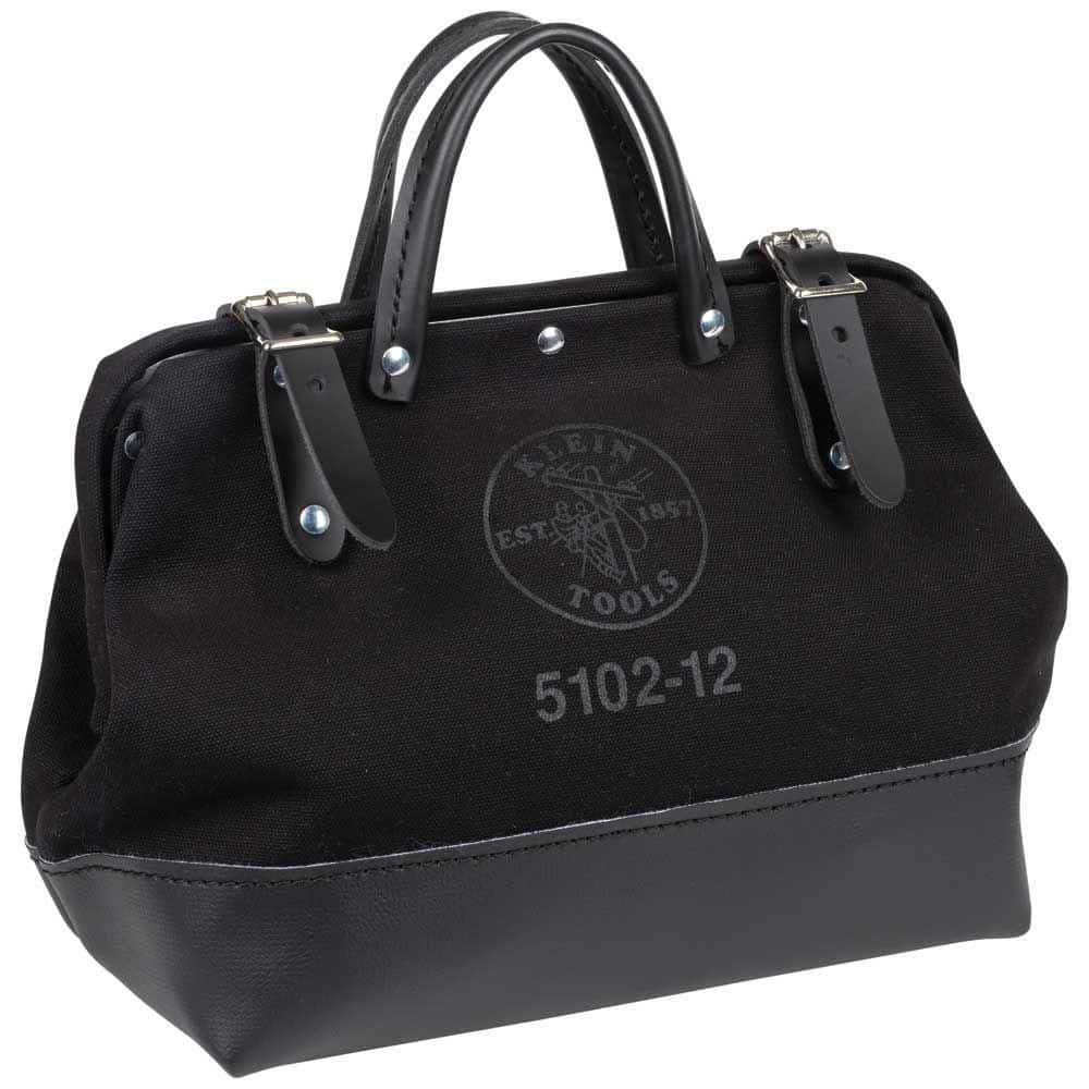 12 in. Tool Bag, Black Canvas - Hercitys