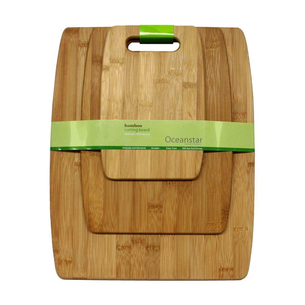 3-Piece Bamboo Cutting Board Set - Hercitys