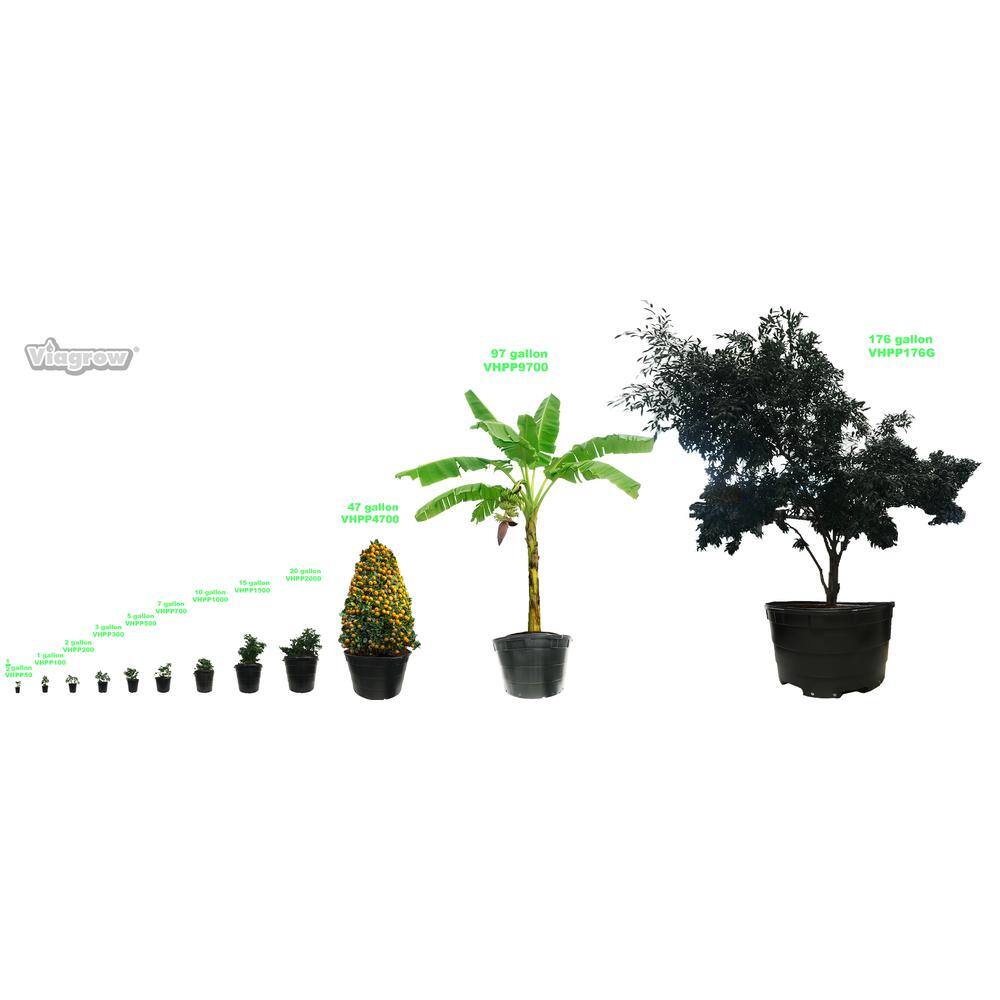 1 Gal. plastic Nursery Pots (20-Pack) - Hercitys