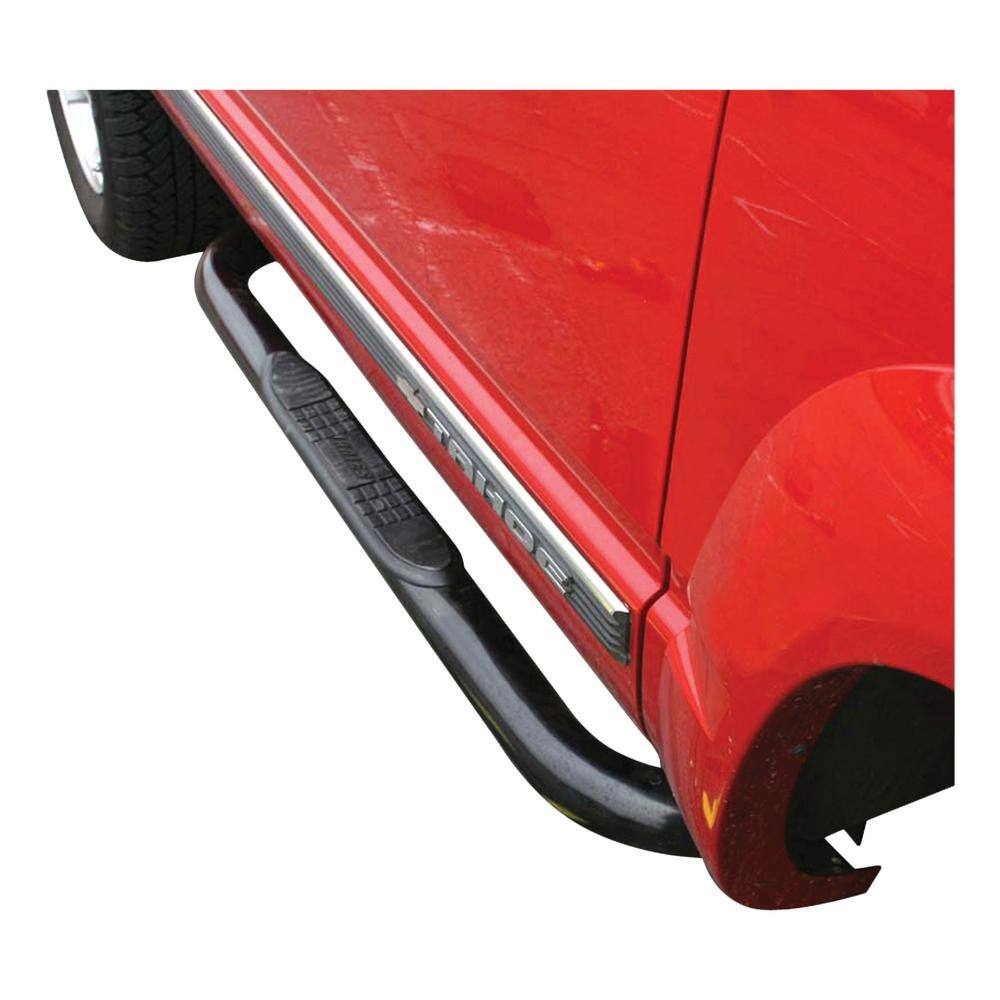 3-Inch Round Black Steel Nerf Bars, No-Drill, Select Chevrolet Blazer FS, Tahoe, GMC Yukon, C, K - Hercitys