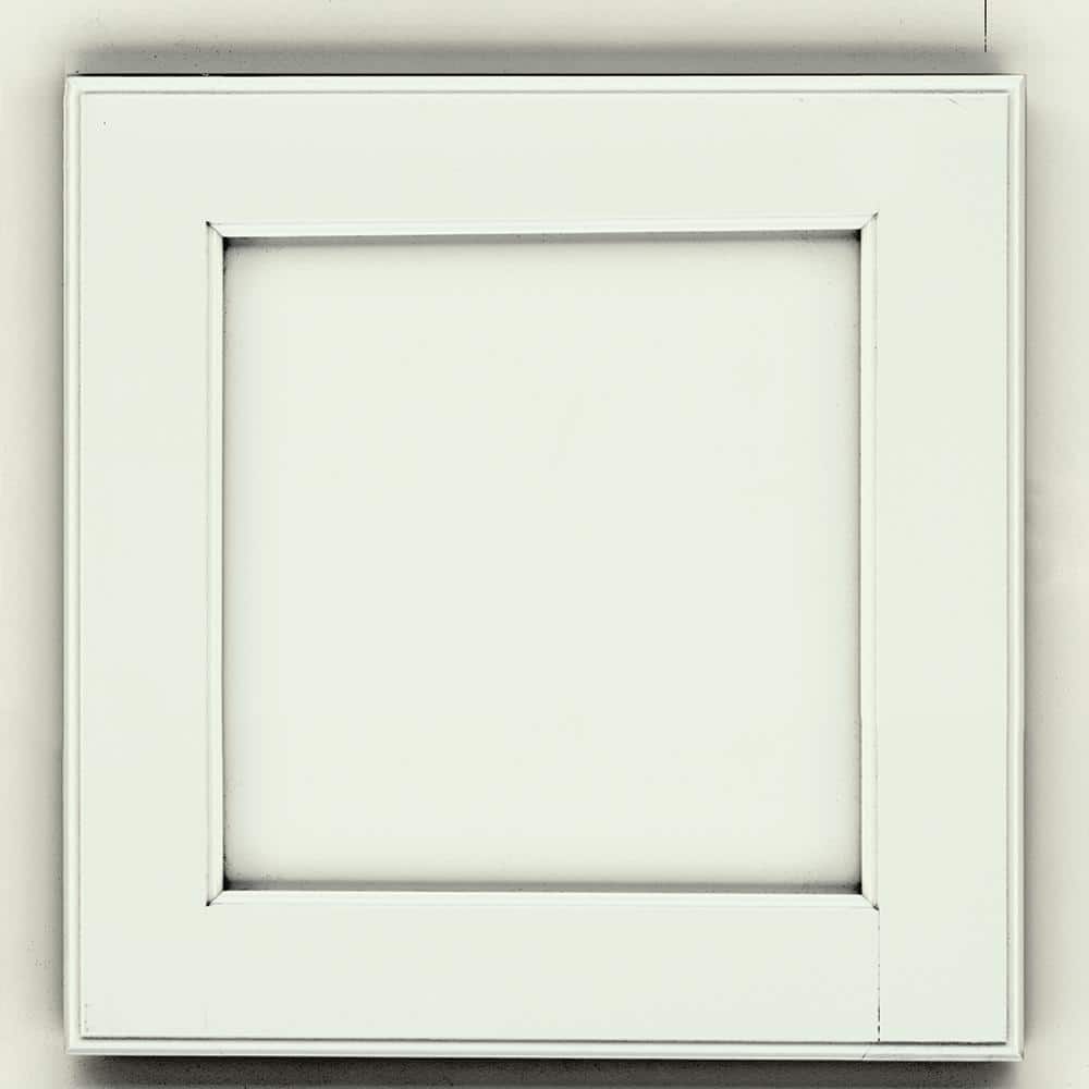 14-5/8 in. x 14-5/8 in. Cabinet Door Sample in Dove White - Hercitys