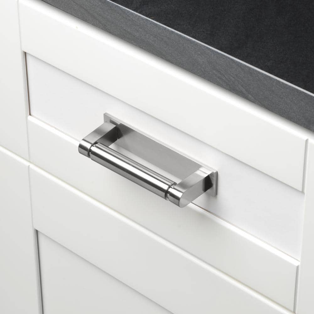 4-3/4 in. Squared Cabinet Backplate 3-3/4 in. Center to Center, 5342-96-SN - Hercitys