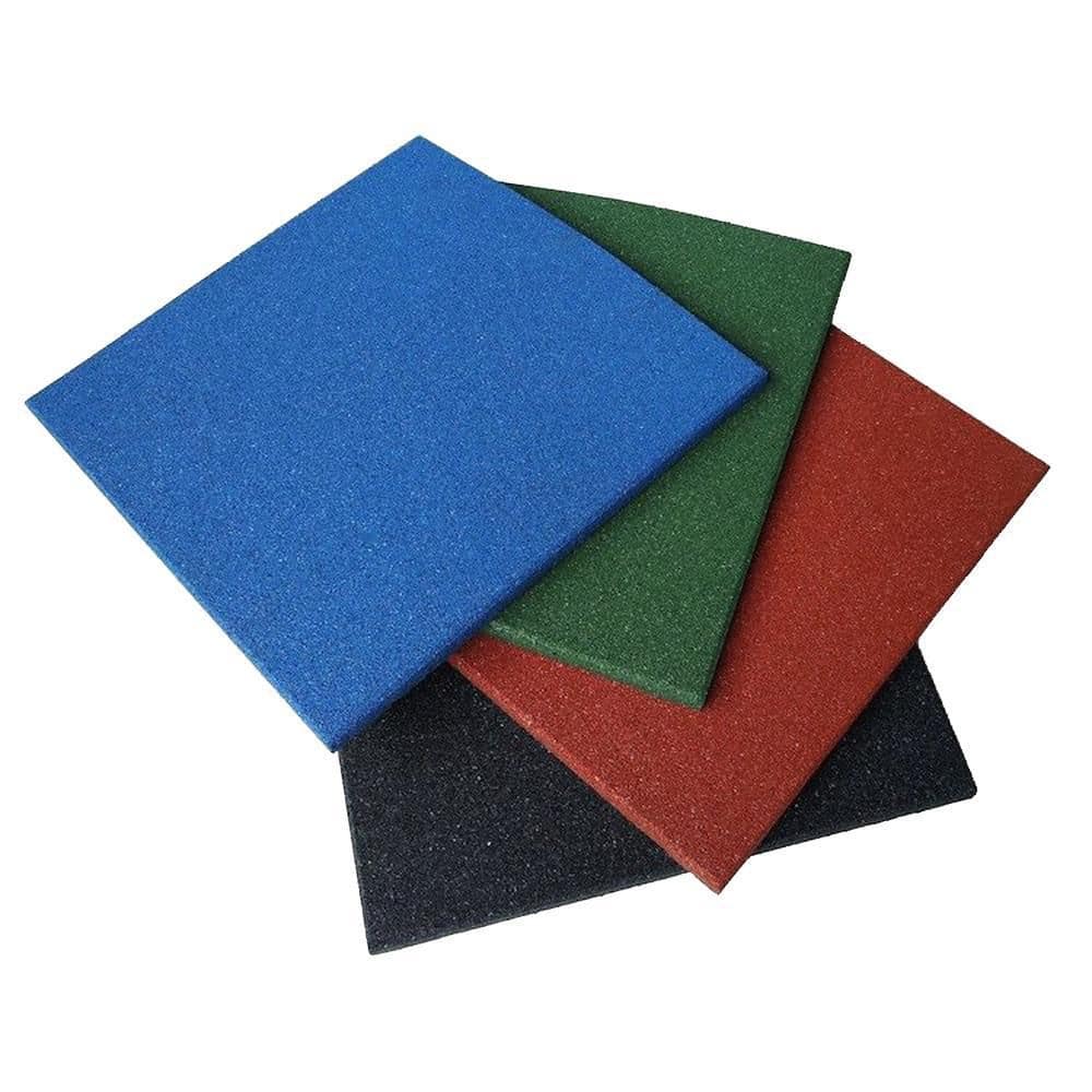 “Eco-Sport” Interlocking Tiles, Green 3/4 in. x 19.5 in. x 19.5 in. (26.4 sq.ft, 10 Pack) - Hercitys