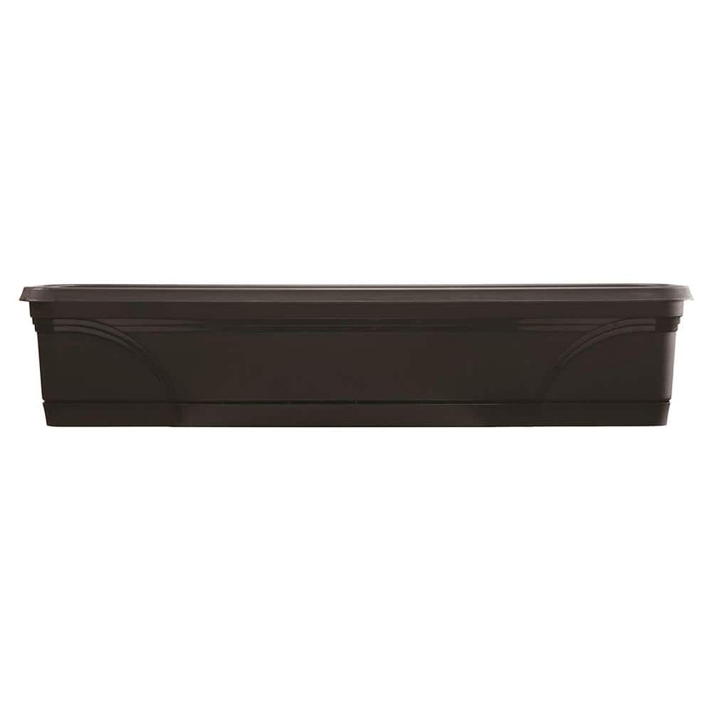 36 in. Medallion Hanging Windowsill Resin Garden Box Planter (3-Pack) - Hercitys