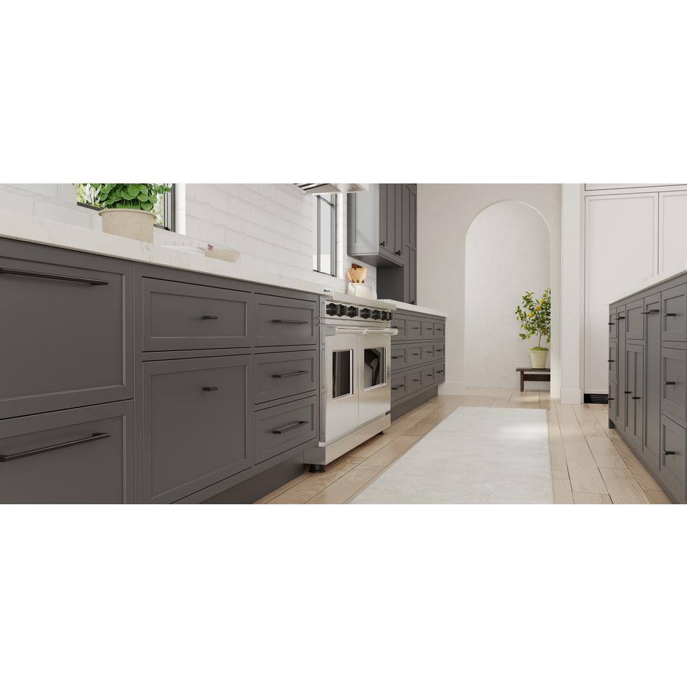 5-Pack Vail 12 in. (305 mm) Center-to-Center Modern Matte Black Bar Drawer Pull - Hercitys