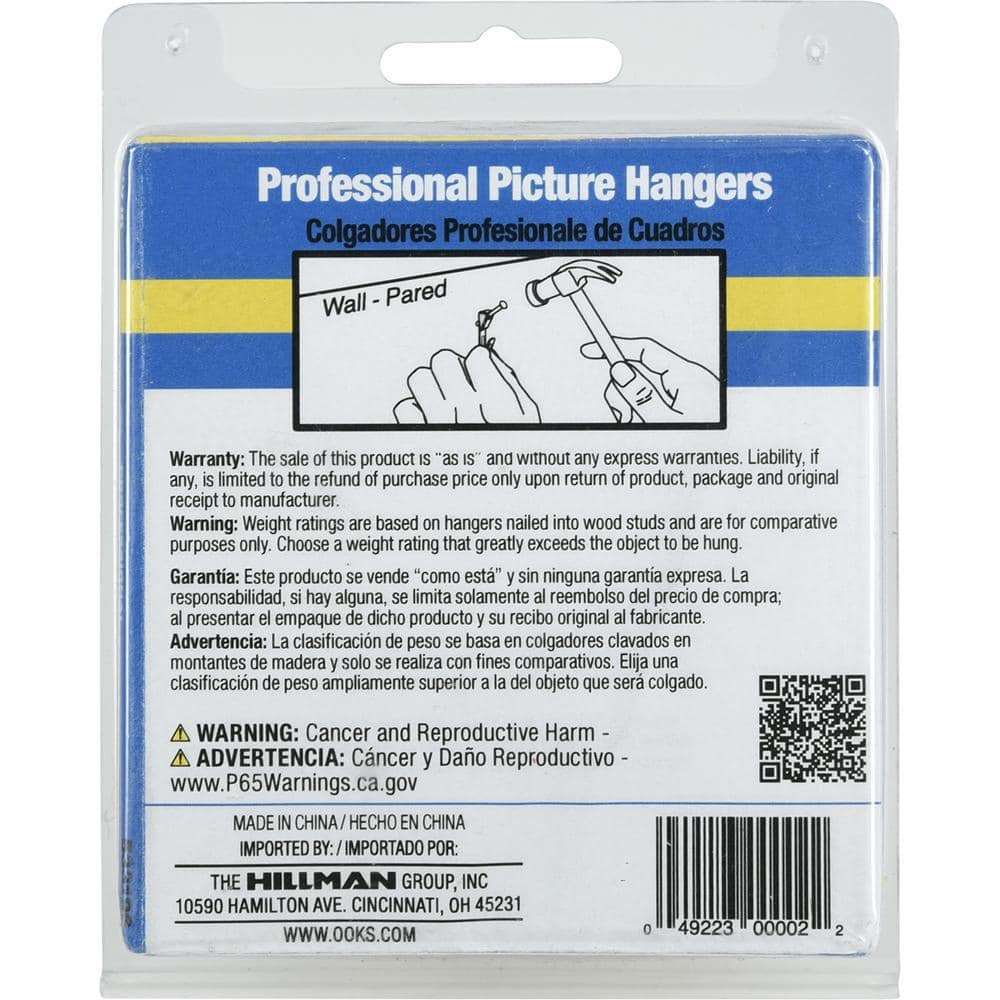 30 lbs. Capacity Readynail Picture Hanger (30-Pack) - Hercitys