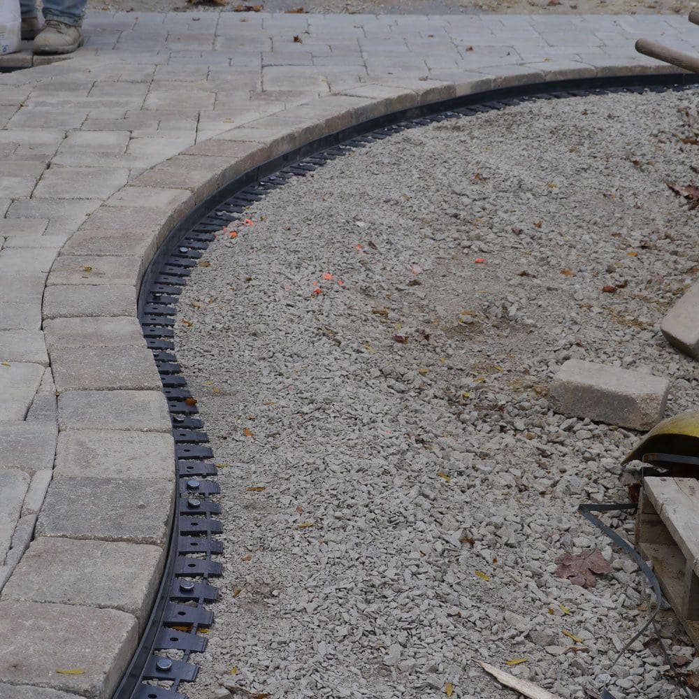 48 ft. Paver Edging Project Kit in Black - Hercitys