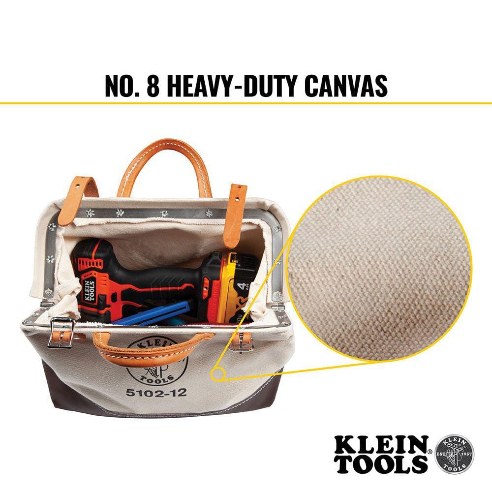 12 in. Canvas Tool Bag - Hercitys