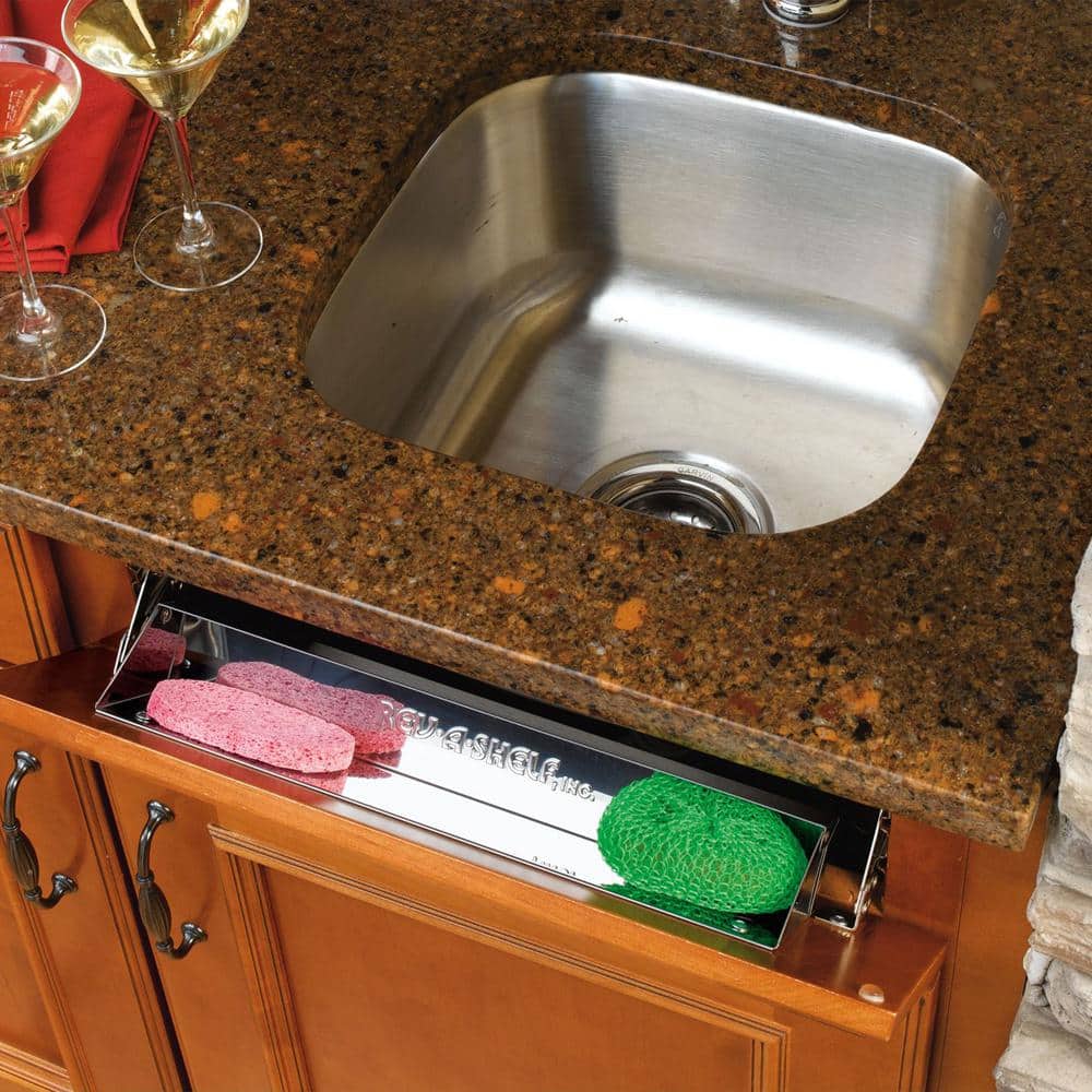 19 in.  Tip Out Tray w/Soft Close for Sink Base Cabinet - Hercitys