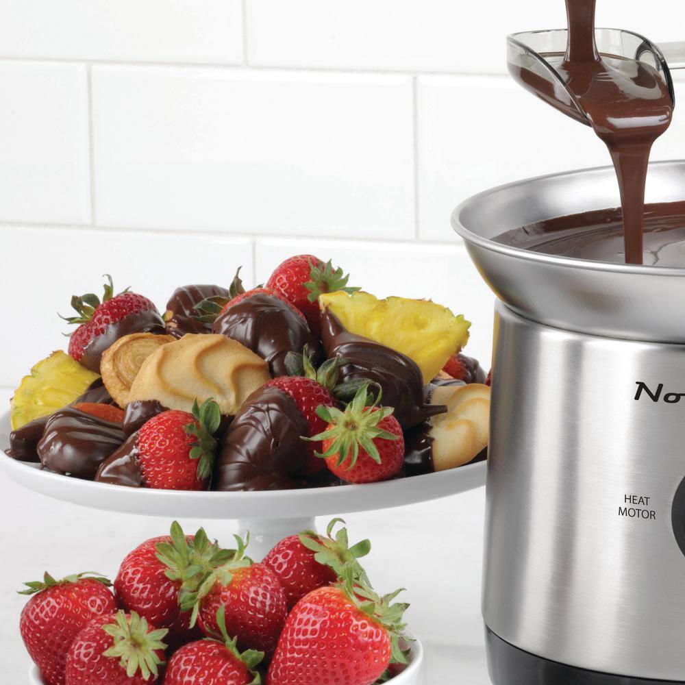 1 qt. Stainless Steel Cascading Chocolate Fondue Pot - Hercitys