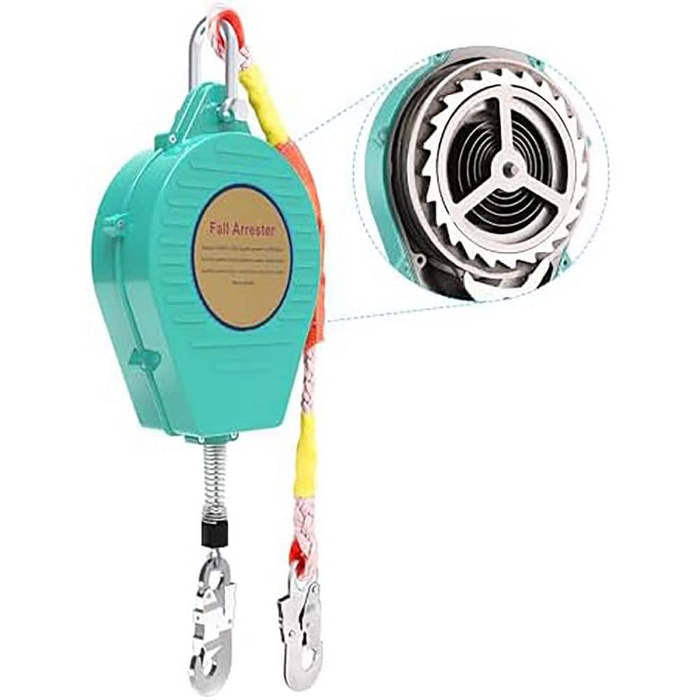 23 ft. Self Retracting Lifeline 330 lbs. Fall Arrester with Alloy Steel Hook and Steel Wire Rope for Enhanced Safety - Hercitys